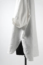 画像をギャラリービューアに読み込む, COLINA KEY NECK PULLOVER SHIRT / HERRINGBONE LINEN (WHITE)