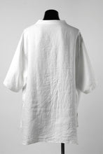 画像をギャラリービューアに読み込む, COLINA KEY NECK PULLOVER SHIRT / HERRINGBONE LINEN (WHITE)