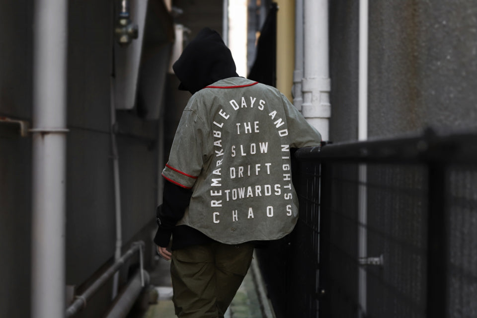 画像をギャラリービューアに読み込む, READYMADE MILITARY BASEBALL SHIRT (KHAKI GREEN #B)