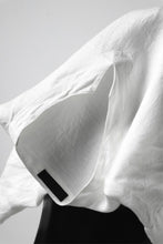 画像をギャラリービューアに読み込む, COLINA KEY NECK PULLOVER SHIRT / HERRINGBONE LINEN (WHITE)