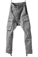 画像をギャラリービューアに読み込む, 11 BY BORIS BIDJAN SABERI CARGO POCKET PANT / STRETCH DENIM "P21B-F-1481" (ICE GREY)