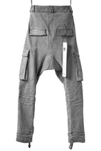 画像をギャラリービューアに読み込む, 11 BY BORIS BIDJAN SABERI CARGO POCKET PANT / STRETCH DENIM "P21B-F-1481" (ICE GREY)