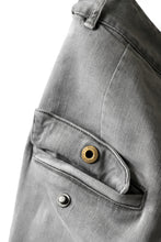 画像をギャラリービューアに読み込む, 11 BY BORIS BIDJAN SABERI CARGO POCKET PANT / STRETCH DENIM "P21B-F-1481" (ICE GREY)