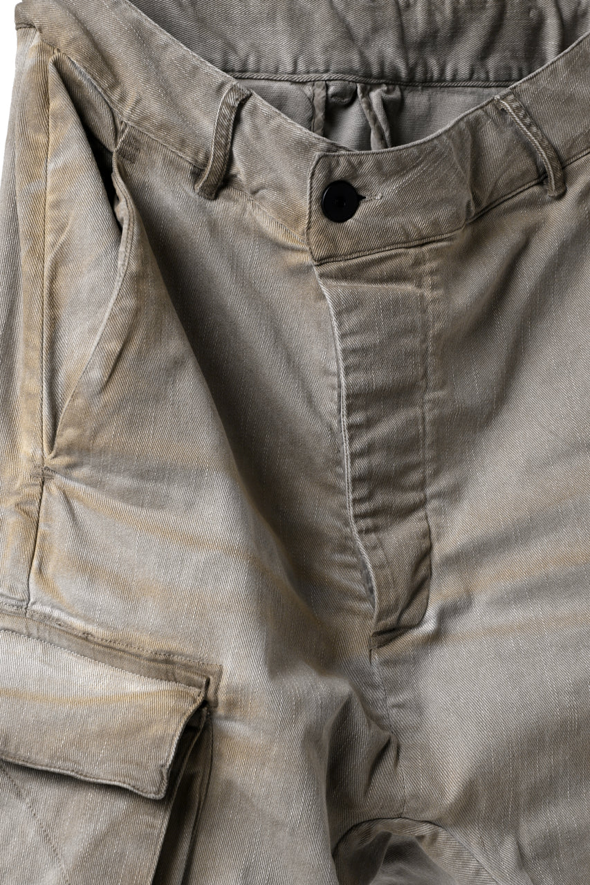 画像をギャラリービューアに読み込む, 11 BY BORIS BIDJAN SABERI CARGO POCKET PANT / STRETCH DENIM "P21B-F-1482" (GUM)