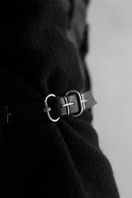 画像をギャラリービューアに読み込む, m.a+ thin silver cross studded wrist band / A-F2BL1/ GR2,0 (BLACK)