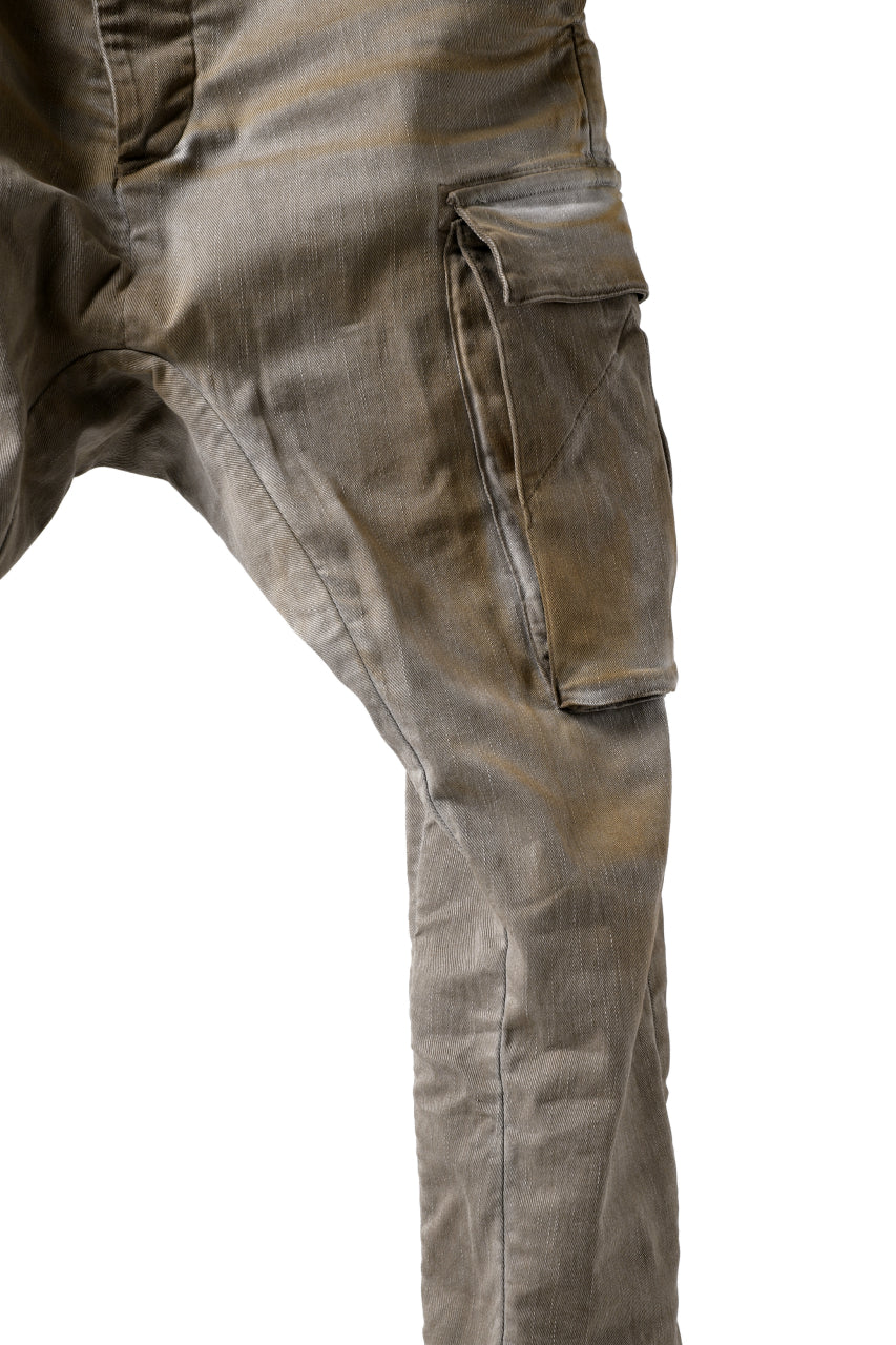 画像をギャラリービューアに読み込む, 11 BY BORIS BIDJAN SABERI CARGO POCKET PANT / STRETCH DENIM "P21B-F-1482" (GUM)