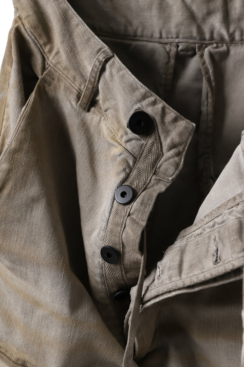 画像をギャラリービューアに読み込む, 11 BY BORIS BIDJAN SABERI CARGO POCKET PANT / STRETCH DENIM "P21B-F-1482" (GUM)