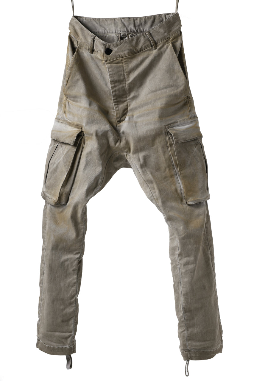 画像をギャラリービューアに読み込む, 11 BY BORIS BIDJAN SABERI CARGO POCKET PANT / STRETCH DENIM "P21B-F-1482" (GUM)