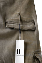画像をギャラリービューアに読み込む, 11 BY BORIS BIDJAN SABERI CARGO POCKET PANT / STRETCH DENIM "P21B-F-1482" (GUM)