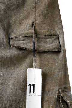 画像をギャラリービューアに読み込む, 11 BY BORIS BIDJAN SABERI CARGO POCKET PANT / STRETCH DENIM "P21B-F-1482" (GUM)