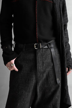 画像をギャラリービューアに読み込む, m.a+ double oval buckle medium belt / EL1C/GR3,0 (BLACK)