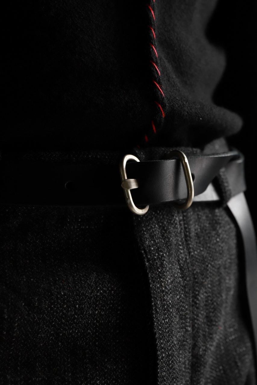 画像をギャラリービューアに読み込む, m.a+ double oval buckle medium belt / EL1C/GR3,0 (BLACK)