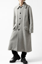 画像をギャラリービューアに読み込む, sus-sous foot guards great coat / W100 Harris melton raised washer (TOP GREY BEIGE)