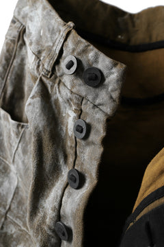 画像をギャラリービューアに読み込む, BORIS BIDJAN SABERI CROPPED TROUSER / WAX GUM DYED & BODY MOLDED "P15.1 BF-FKU10001" (LIGHT GUM)