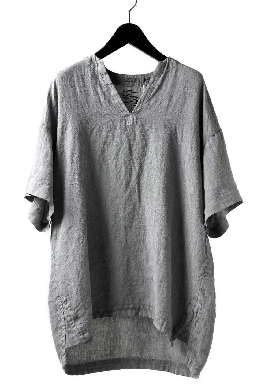 画像をギャラリービューアに読み込む, _vital exclusive minimal tunica tops / sumi dyed linen (L.GREY)