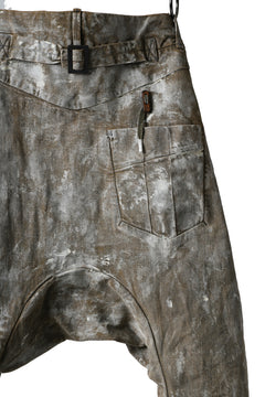 画像をギャラリービューアに読み込む, BORIS BIDJAN SABERI CROPPED TROUSER / WAX GUM DYED & BODY MOLDED "P15.1 BF-FKU10001" (LIGHT GUM)