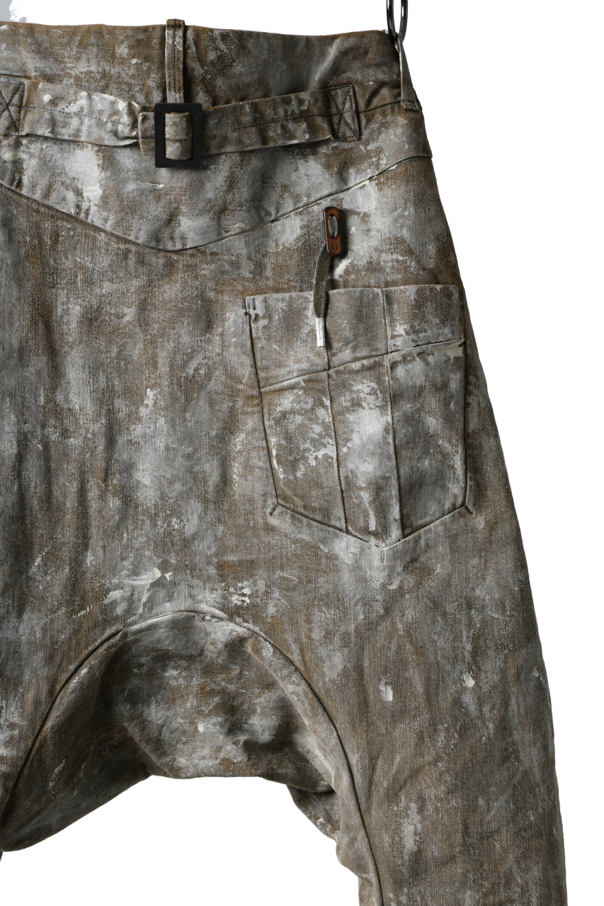 画像をギャラリービューアに読み込む, BORIS BIDJAN SABERI CROPPED TROUSER / WAX GUM DYED & BODY MOLDED "P15.1 BF-FKU10001" (LIGHT GUM)