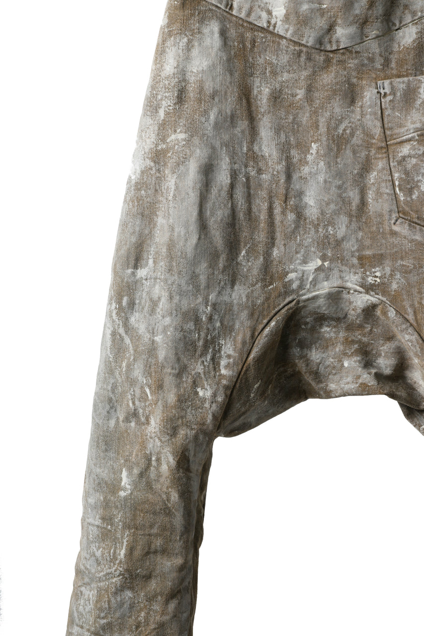 画像をギャラリービューアに読み込む, BORIS BIDJAN SABERI CROPPED TROUSER / WAX GUM DYED & BODY MOLDED "P15.1 BF-FKU10001" (LIGHT GUM)