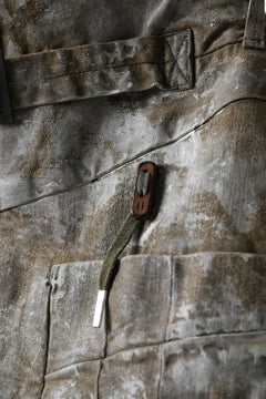 画像をギャラリービューアに読み込む, BORIS BIDJAN SABERI CROPPED TROUSER / WAX GUM DYED & BODY MOLDED "P15.1 BF-FKU10001" (LIGHT GUM)