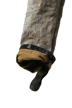 画像をギャラリービューアに読み込む, BORIS BIDJAN SABERI CROPPED TROUSER / WAX GUM DYED & BODY MOLDED "P15.1 BF-FKU10001" (LIGHT GUM)