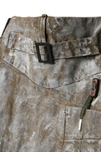 画像をギャラリービューアに読み込む, BORIS BIDJAN SABERI CROPPED TROUSER / WAX GUM DYED & BODY MOLDED "P15.1 BF-FKU10001" (LIGHT GUM)