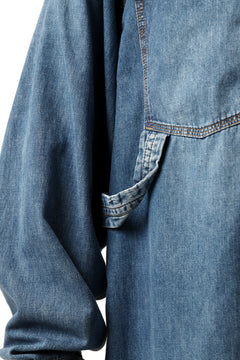 Load image into Gallery viewer, mastermind JAPAN WORK SHIRT / LIGHT OZ DENIM (INDIGO)