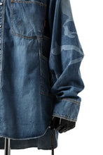 Load image into Gallery viewer, mastermind JAPAN WORK SHIRT / LIGHT OZ DENIM (INDIGO)