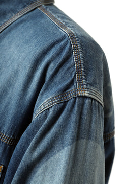 Load image into Gallery viewer, mastermind JAPAN WORK SHIRT / LIGHT OZ DENIM (INDIGO)