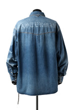Load image into Gallery viewer, mastermind JAPAN WORK SHIRT / LIGHT OZ DENIM (INDIGO)