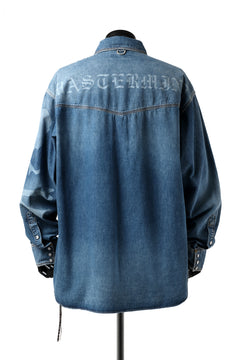 Load image into Gallery viewer, mastermind JAPAN WORK SHIRT / LIGHT OZ DENIM (INDIGO)