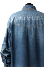 Load image into Gallery viewer, mastermind JAPAN WORK SHIRT / LIGHT OZ DENIM (INDIGO)