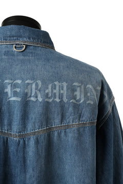 Load image into Gallery viewer, mastermind JAPAN WORK SHIRT / LIGHT OZ DENIM (INDIGO)