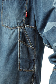 Load image into Gallery viewer, mastermind JAPAN WORK SHIRT / LIGHT OZ DENIM (INDIGO)