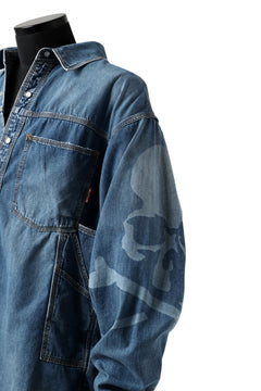 Load image into Gallery viewer, mastermind JAPAN WORK SHIRT / LIGHT OZ DENIM (INDIGO)