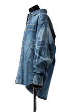 Load image into Gallery viewer, mastermind JAPAN WORK SHIRT / LIGHT OZ DENIM (INDIGO)