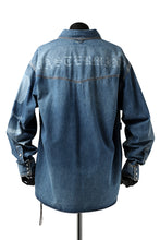 Load image into Gallery viewer, mastermind JAPAN WORK SHIRT / LIGHT OZ DENIM (INDIGO)