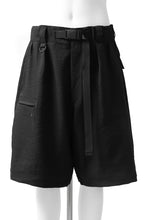 画像をギャラリービューアに読み込む, Y-3 Yohji Yamamoto CLASSIC TAILOR SHORT PANTS / POLY TWILL (BLACK)