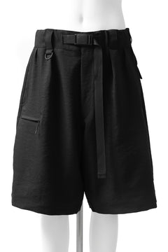 画像をギャラリービューアに読み込む, Y-3 Yohji Yamamoto CLASSIC TAILOR SHORT PANTS / POLY TWILL (BLACK)