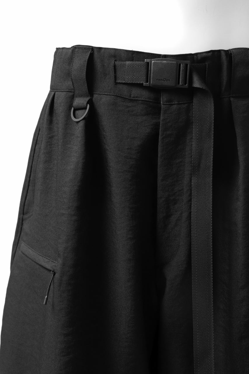 画像をギャラリービューアに読み込む, Y-3 Yohji Yamamoto CLASSIC TAILOR SHORT PANTS / POLY TWILL (BLACK)