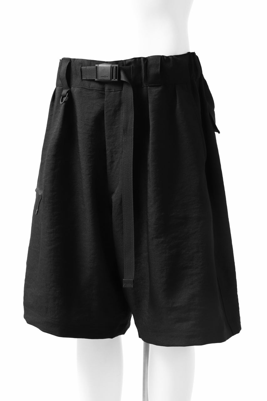 画像をギャラリービューアに読み込む, Y-3 Yohji Yamamoto CLASSIC TAILOR SHORT PANTS / POLY TWILL (BLACK)