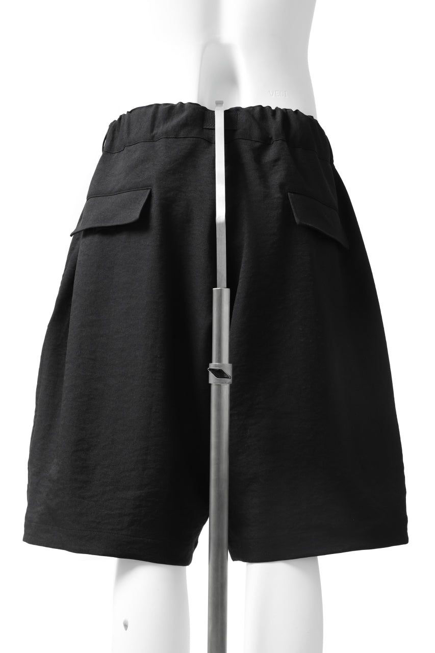 画像をギャラリービューアに読み込む, Y-3 Yohji Yamamoto CLASSIC TAILOR SHORT PANTS / POLY TWILL (BLACK)