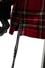 Load image into Gallery viewer, mastermind JAPAN TARTAN CHECK LS TOPS / JACQUARD VELOUR (RED)