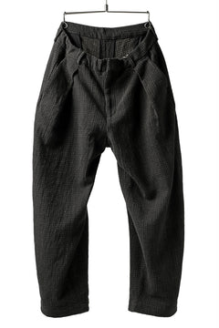 画像をギャラリービューアに読み込む, COLINA W-TUCK PANTS / LIGHT SASHIKO (ZAKURO-DYED)