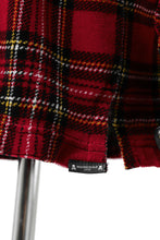 Load image into Gallery viewer, mastermind JAPAN TARTAN CHECK LS TOPS / JACQUARD VELOUR (RED)