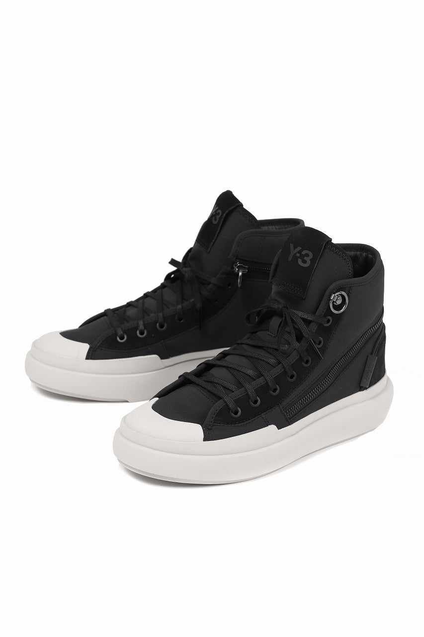 画像をギャラリービューアに読み込む, Y-3 Yohji Yamamoto AJATU COURT HIGH SNEAKERS (BLACK/BLACK/COREWHITE)