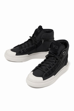画像をギャラリービューアに読み込む, Y-3 Yohji Yamamoto AJATU COURT HIGH SNEAKERS (BLACK/BLACK/COREWHITE)