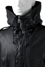 画像をギャラリービューアに読み込む, ISAMU KATAYAMA BACKLASH MODS COAT / GOAT LEATHER (GARMENT+SPRAY DYED / BLACK)