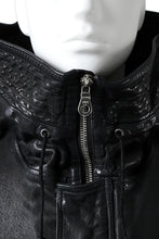 Load image into Gallery viewer, ISAMU KATAYAMA BACKLASH MODS COAT / GOAT LEATHER (GARMENT + SPRAY DYED BLACK)