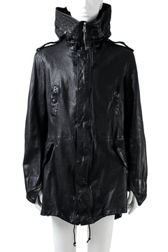 画像をギャラリービューアに読み込む, ISAMU KATAYAMA BACKLASH MODS COAT / GOAT LEATHER (GARMENT+SPRAY DYED / BLACK)