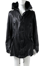 画像をギャラリービューアに読み込む, ISAMU KATAYAMA BACKLASH MODS COAT / GOAT LEATHER (GARMENT+SPRAY DYED / BLACK)